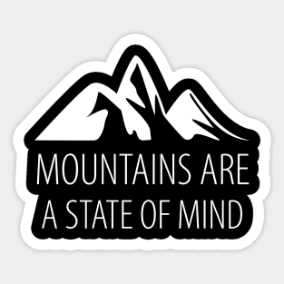 Mountains Hiking Sticker